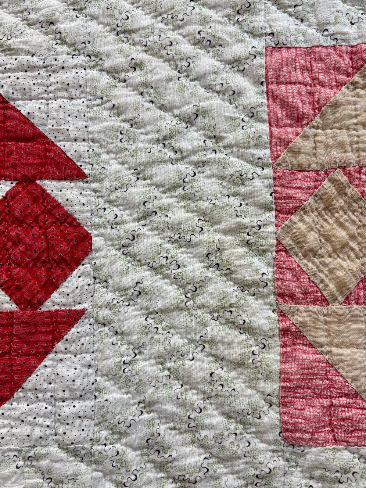 c1900 Antique Churn Dash Quilt - 66x67”