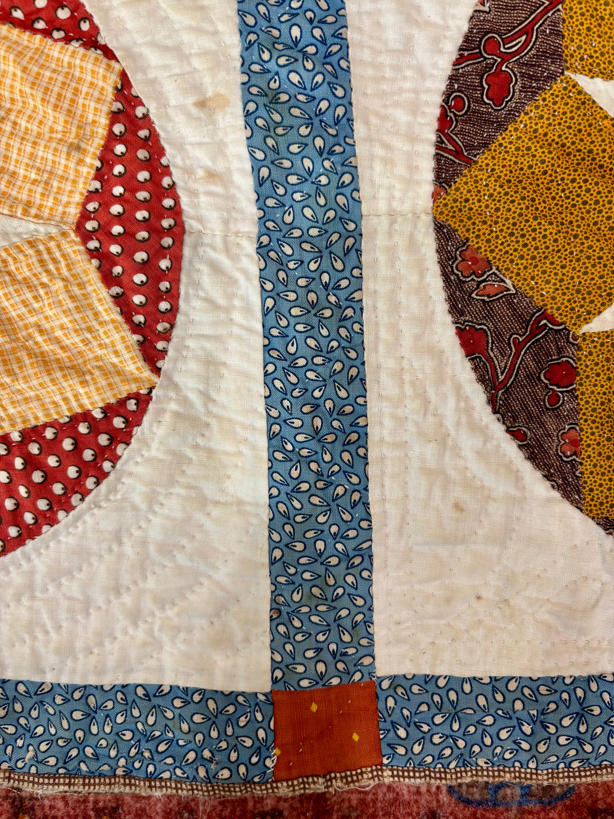 Antique Compass Star Quilt, c1880–1910