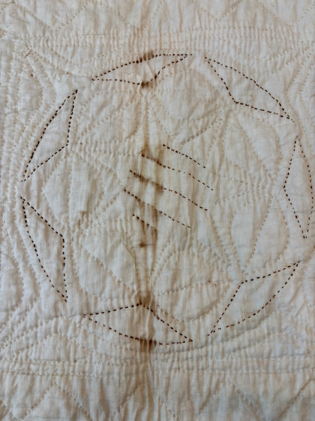 Antique Compass Star Quilt, c1880–1910