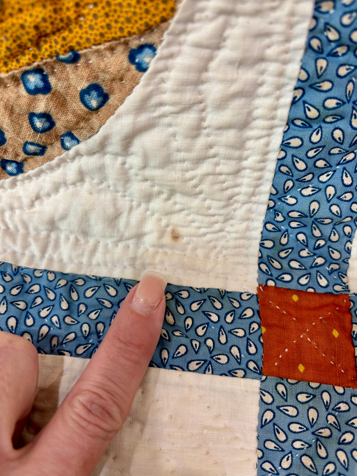 Antique Compass Star Quilt, c1880–1910