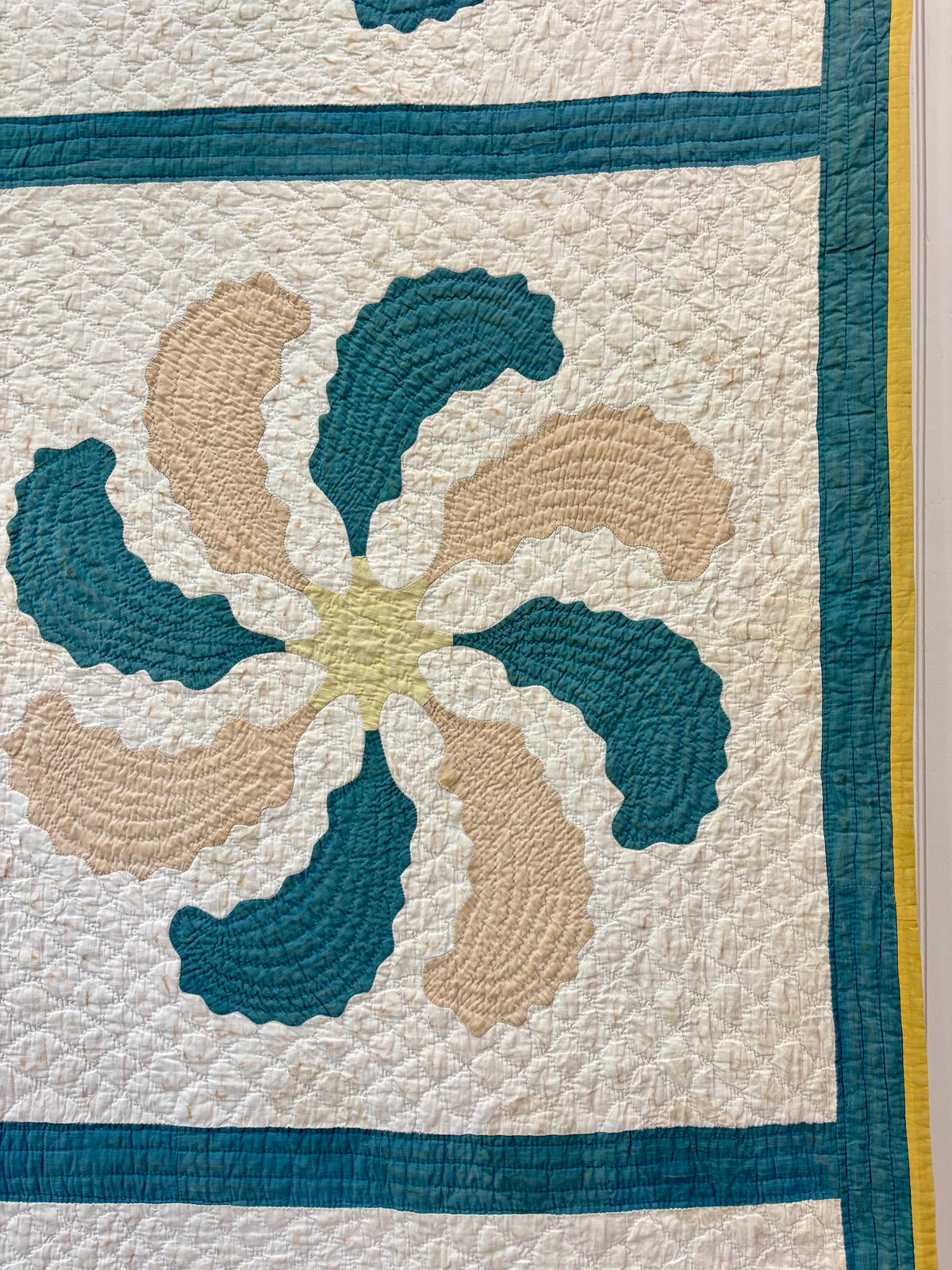 Antique Princess Feather Appliqué Quilt, c1900-1920
