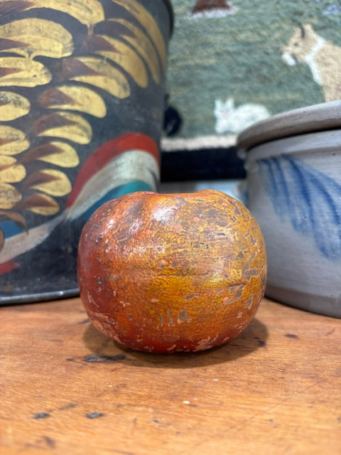 Antique Redware Apple Bank | c1880-1910