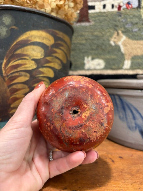 Antique Redware Apple Bank | c1880-1910