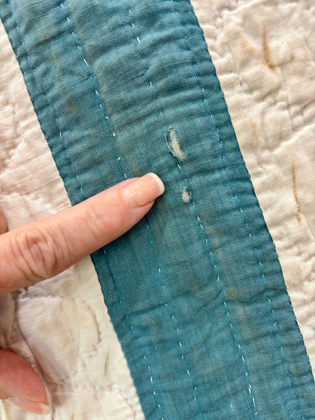 Antique Princess Feather Appliqué Quilt, c1900-1920