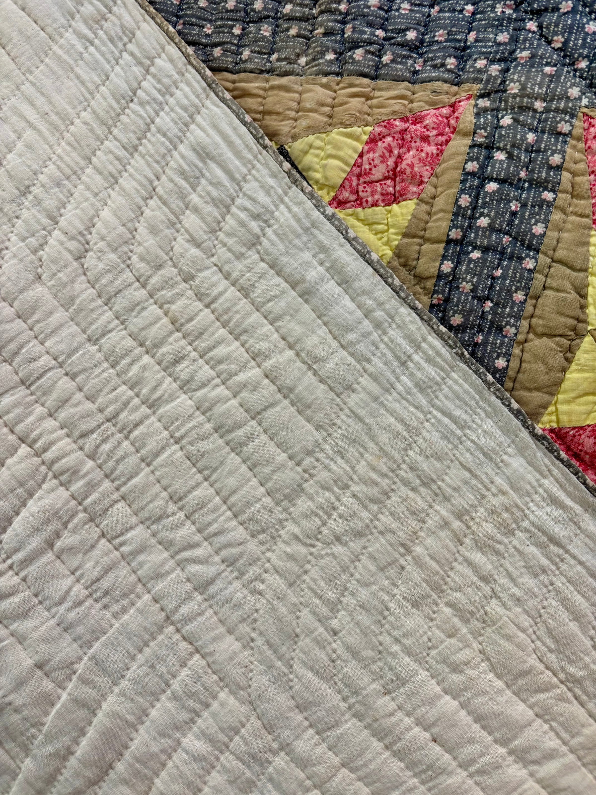 Antique Nine-Patch Star Variation Quilt, c1880–1910