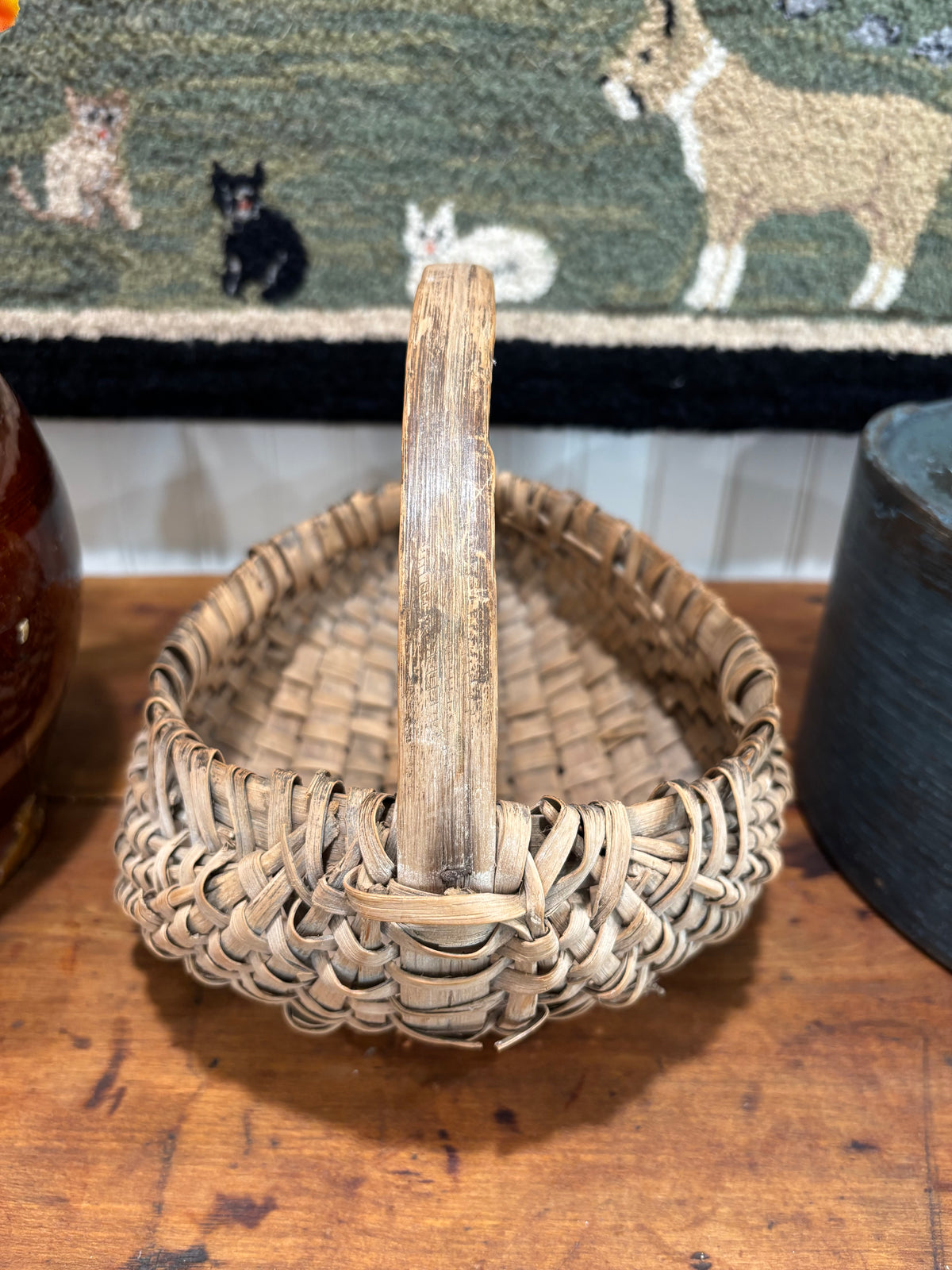 Antique Southern Appalachian Egg Basket, c1890–1910