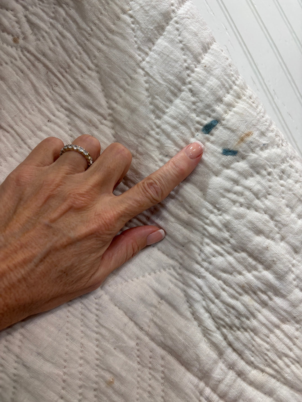 c1890–1910 Antique Mariner’s Compass / Sunburst Quilt - 61x70”