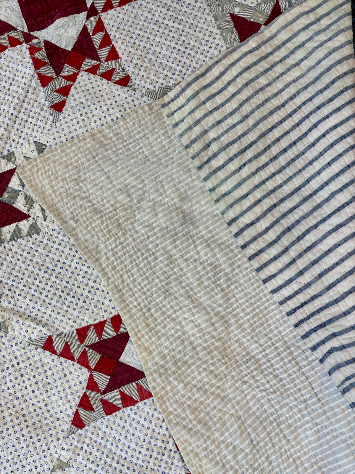 Antique Feathered Star Quilt, c1880–1900