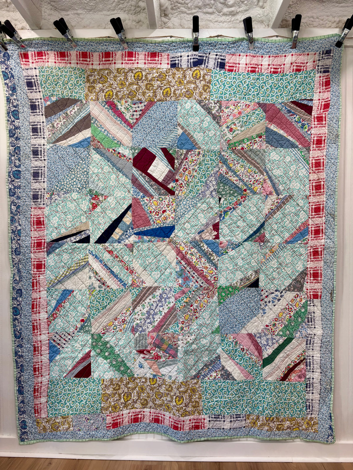 Vintage String Quilt, c1930–1940