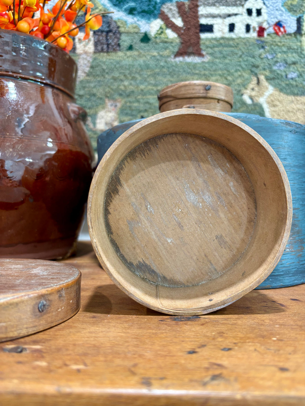 Set of Two Stacking Miniature Pantry Boxes, c1850-1890