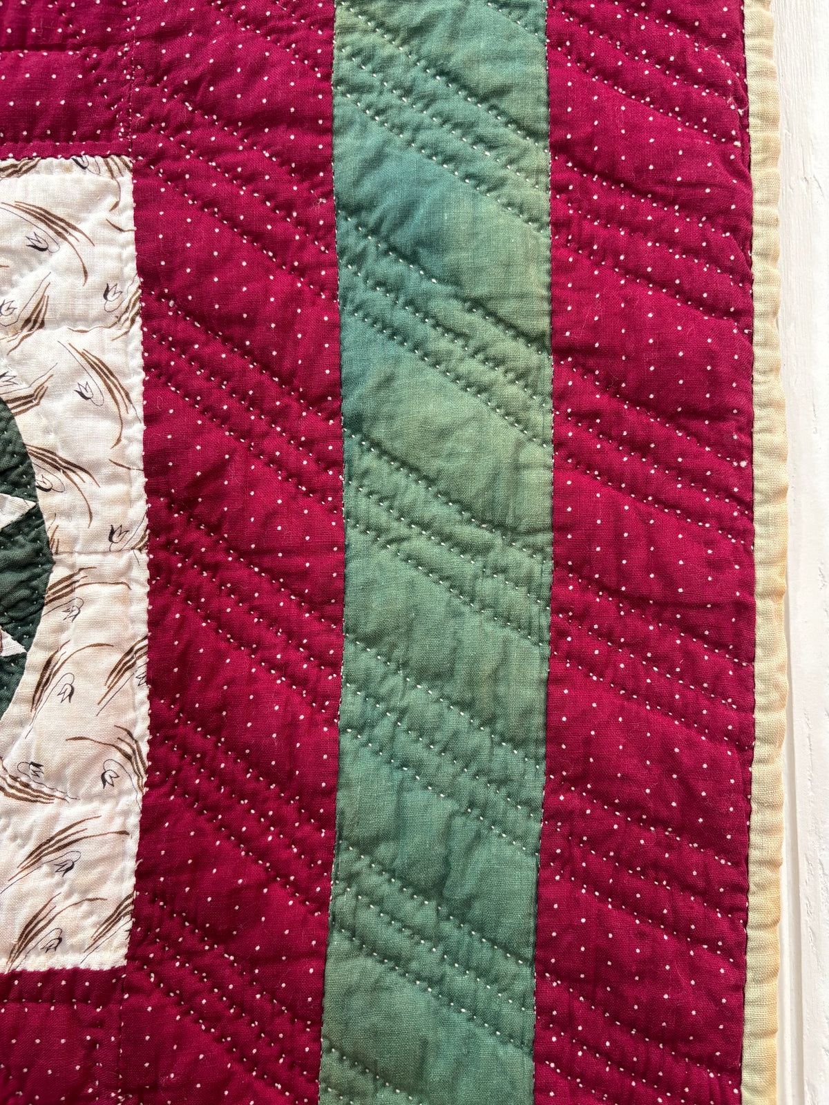 c1890–1910 Antique Mariner’s Compass / Sunburst Quilt - 61x70”