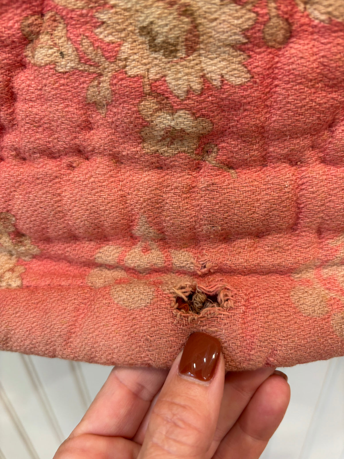c1850-1865 American Antique Whole-Cloth Quilt - 69x69"