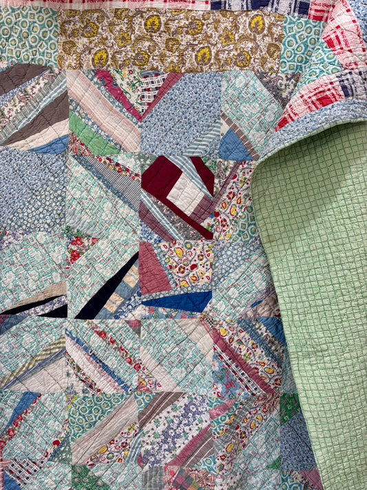 Vintage String Quilt, c1930–1940