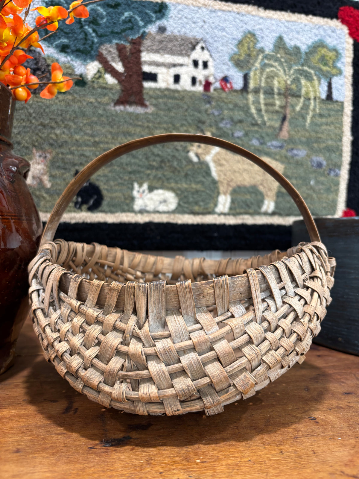 Antique Southern Appalachian Egg Basket, c1890–1910
