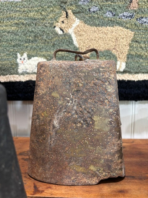Set of 3 Antique Wrought Iron Cow Bells with Original Clapper | c1880–1920